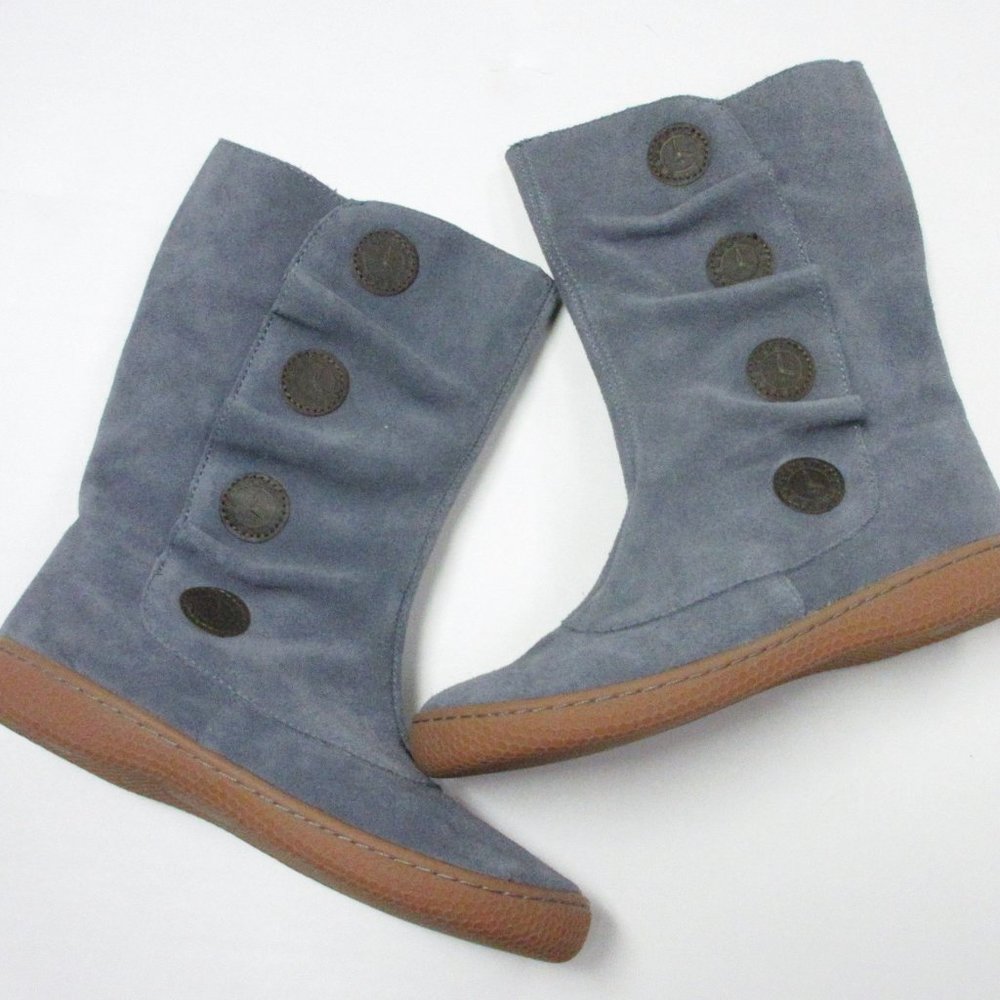 Livie & Luca Gray Suede Boots Youth 3 New